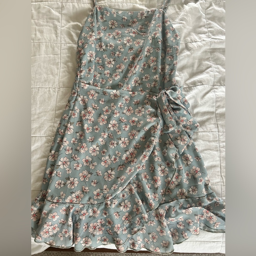 Floral Blue Dress